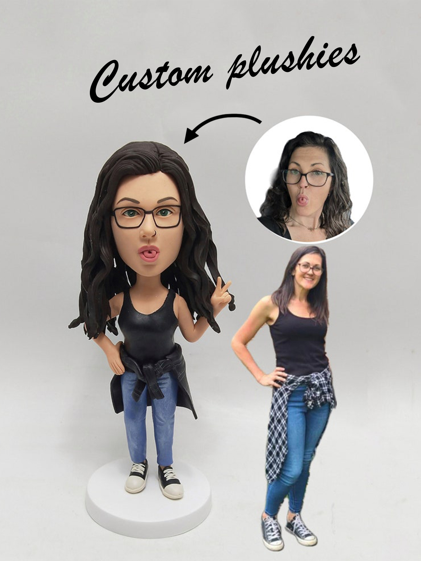 Customize your bobblehead doll, create your very own bobblehead doll